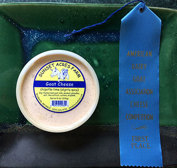Chipotle Lime chevre - American Cheese Society award winner